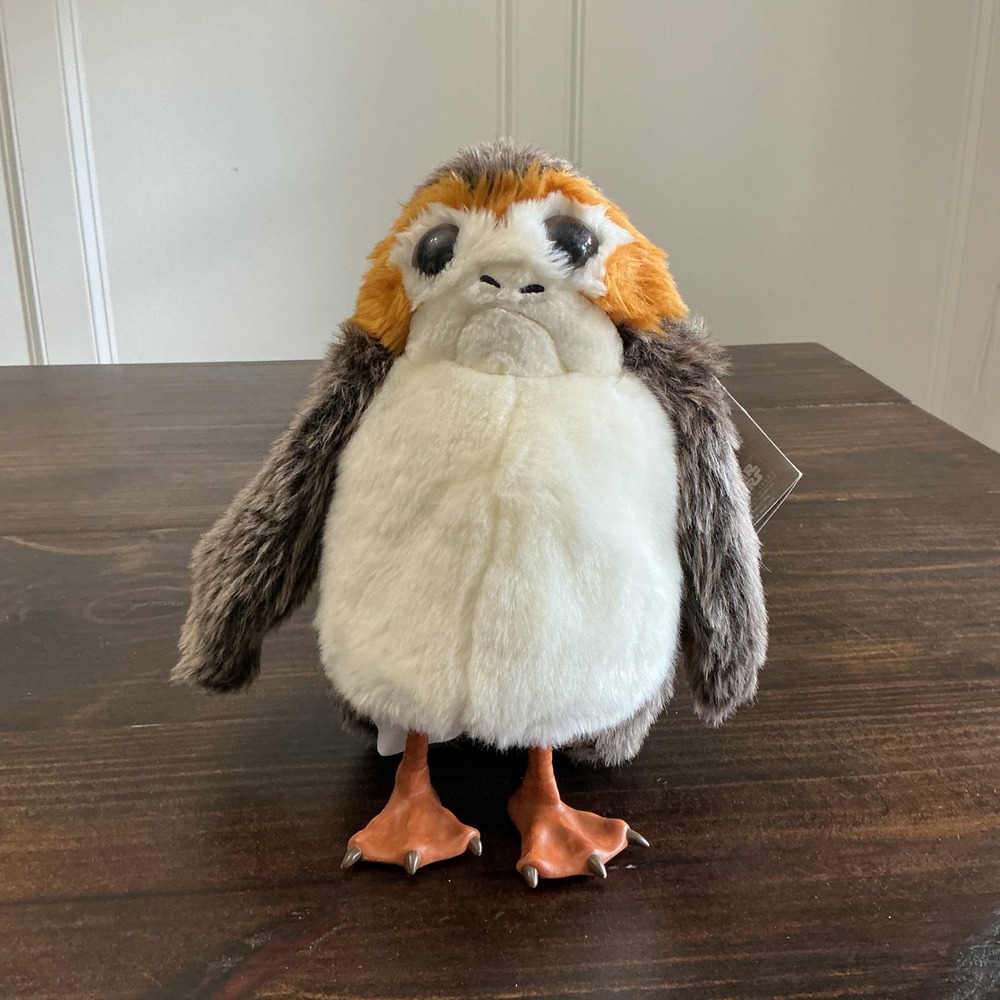 Disney Star Wars Galaxy's Edge Porg Interactive Plush Sound Motion Toy 10" Flaw